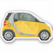 Gele auto sticker (Voorkant)