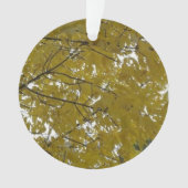 Gele Autumn Leaves Ornament (voorkant)