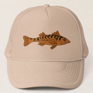 Gele baars pet. trucker pet