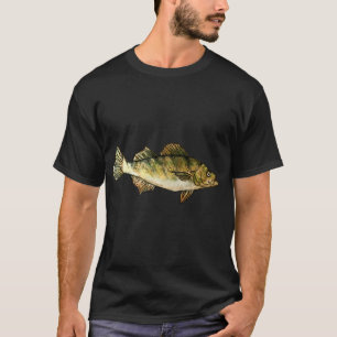 Gele Baars Vistekening T-shirt