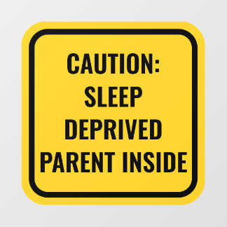 Gele Baby aan boord Alternative Car Window Decal