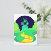 gele baksteen briefkaart (Staand voorkant)