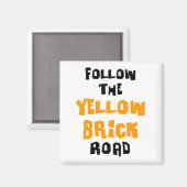 gele baksteen magneet (Voorkant / Achterkant)