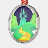 gele baksteen metalen ornament (Links)