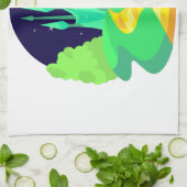 gele baksteen theedoek (Gevouwen)