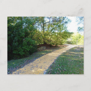 gele baksteen weg 3 briefkaart