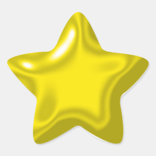 Gele ballon stijl Sticker