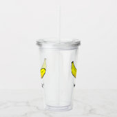 Gele banaan acryl drinkbeker (Rechts)