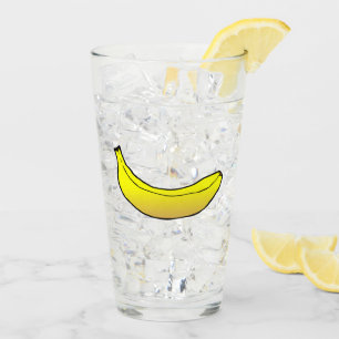 Gele banaan glas
