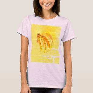 "Gele banaan" verkuilt foto. Bestel nu T-shirt