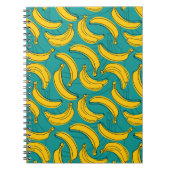 Gele banaan: zwarte omtrek notitieboek (Voorkant)