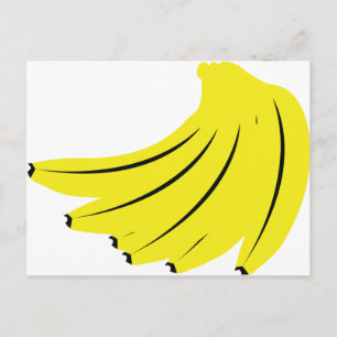 gele bananen briefkaart