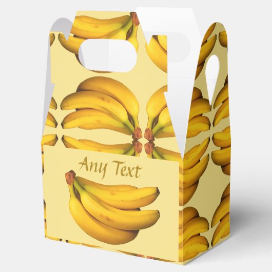 Gele bananen in een bos bedankdoosjes (Geopend)
