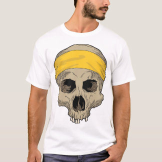 Gele bandadel t-shirt