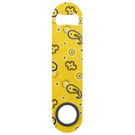 Gele Bandana Custom Adventure Bottle-opener Speed Flessenopener (Voorkant)