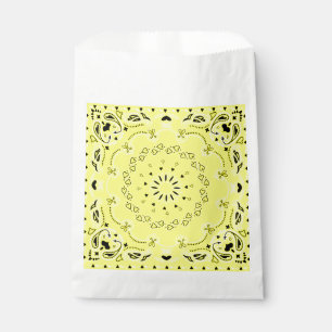 gele bandana print cowgirl harten bedankzakje