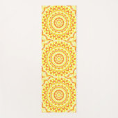 Gele basis Mandala Yogamat (Voorkant)