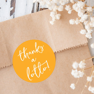 Gele Bedankt Lotto Sticker Loterij Ticket Favoriet