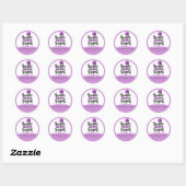 Gele bedankverpakking sticker (Vel)
