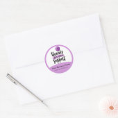 Gele bedankverpakking sticker (Envelop)