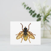 Gele Bee Briefkaart (Staand voorkant)