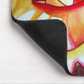 Gele Begonia-bloem Muismat (Hoek)