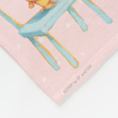 Gele Beren Dances en Spelen op de stoel Fleece Deken (Hoek)