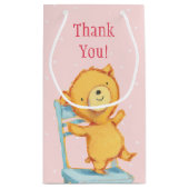 Gele Beren Dances en Spelen op de stoel Klein Cadeauzakje (Achterkant)