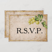 Gele Berries Wedding RSVP (Voorkant / Achterkant)