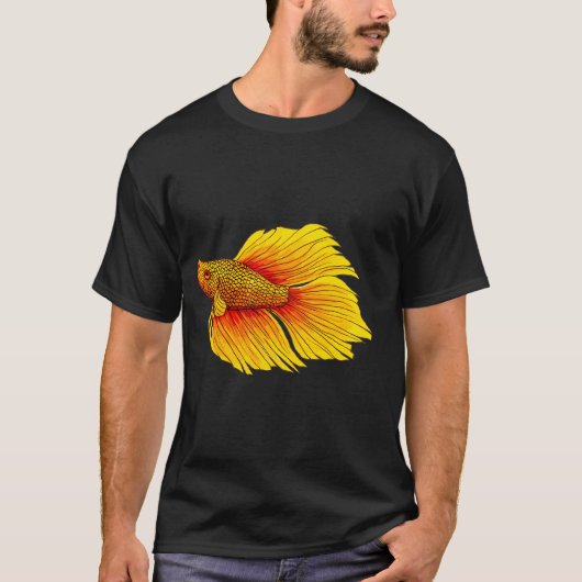Gele Betta Vis T-shirt (Voorkant)