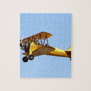 Gele Biplane Legpuzzel