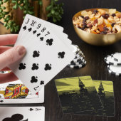 Gele Black New York City Pokerkaarten (Insitu)