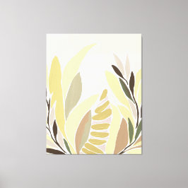 Gele bladeren canvas afdruk