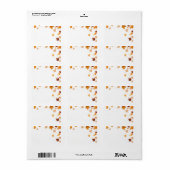 gele bladeren etiket (Full Sheet)