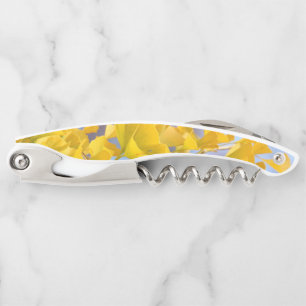 Gele bladeren Ginkgo-boom Kurkentrekker