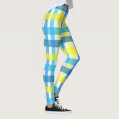 Gele blauwe en witte Leggings (Rechts)