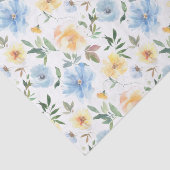 Gele blauwe Waterverf ontkoppeling Tissuepapier (Detail)