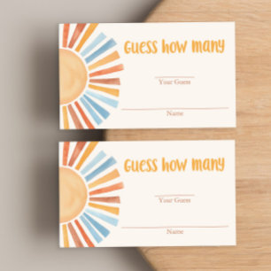 Gele blauwe zonneboho schat hoeveel kaarten