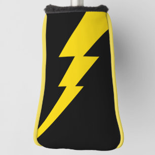 Gele bliksembolt golfheadcover