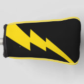 Gele bliksembolt golfheadcover (Voorkant)