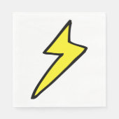 Gele bliksembolt servet (Voorkant)