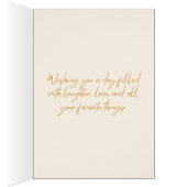 Gele bloei - Happy Birthday (Binnen (Rechts))