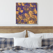 Gele bloem canvas afdruk (Insitu (Slaapkamer))