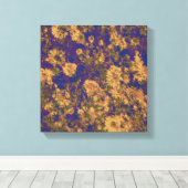 Gele bloem canvas afdruk (Insitu (Houten vloer))