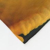 Gele Bloem Close-up Fleece Deken (Hoek)