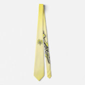 Gele bloem Daffodil Stropdas (Voorkant)