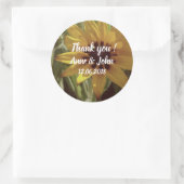 Gele bloem, dank u Sticker (Tas)