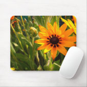 Gele bloem Fotografie Mousepad Muismat (Met muis)