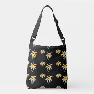 Gele bloem kruis body bag crossbody tas