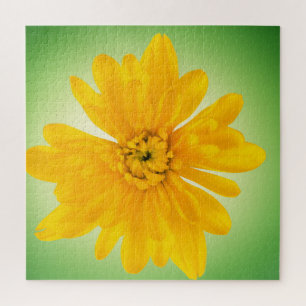 Gele bloem legpuzzel